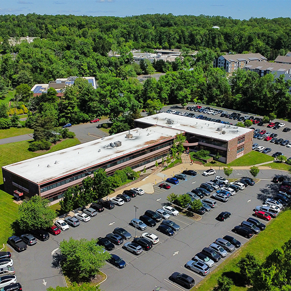 exterior of princeton radiology office showing the main building entrance and landscaped grounds