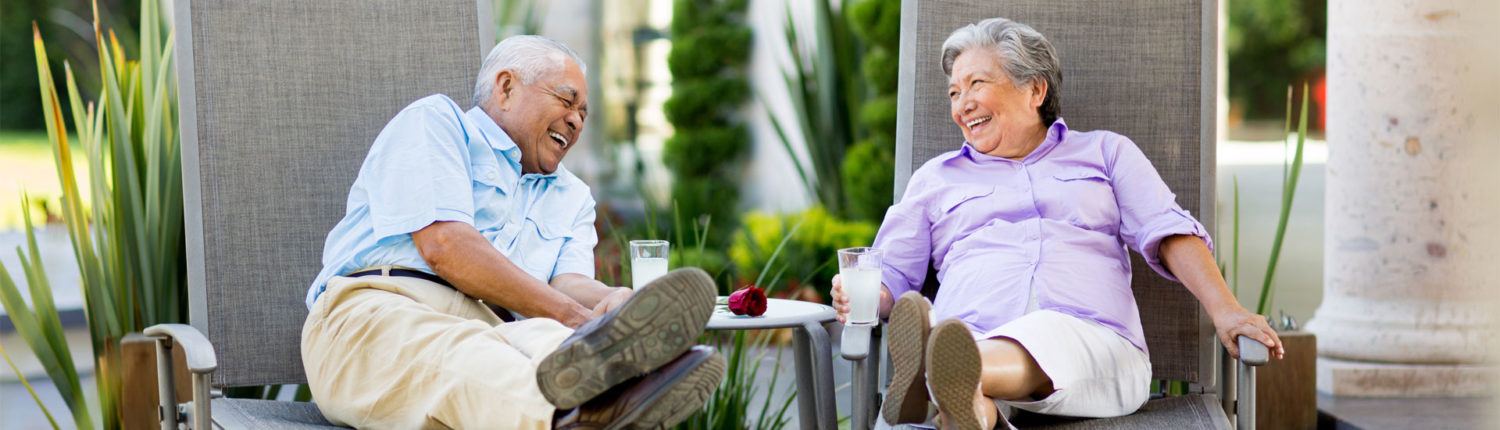 Couple Laughing and Relaxing